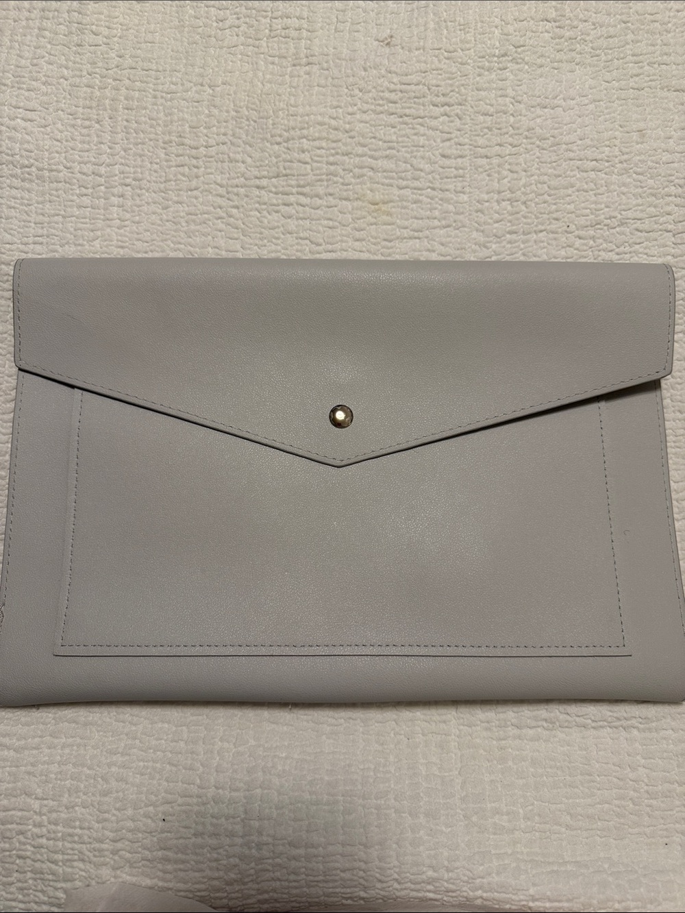 Glass Ladder & Co. Megan XL Portfolio Grey Envelope Clutch